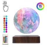 Lampa de Noapte Luna cu 16 Culori, in Levitatie cu Telecomanda Un Design Fascinant care Combina Magia Levitatiei cu Confortul Controlului la Distanta,