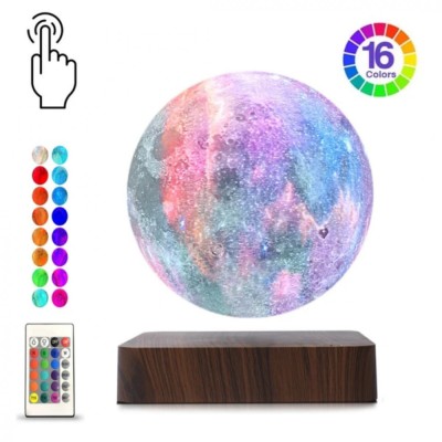 Lampa de Noapte Luna cu 16 Culori, in Levitatie cu Telecomanda Un Design Fascinant care Combina Magia Levitatiei cu Confortul Controlului la Distanta, foto