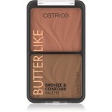 Catrice Butter Like Bronze &amp; Contour Patela pentru conturul fetei cu efect autobronzant culoare 020 Shape It My Way 9 g
