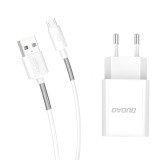 Set Incarcator Dudao 2.4A QC3.0 Quick Charge 3.0 + cablu micro USB