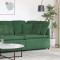 vidaXL Modul de colț pentru canapea modulară cu perne verde &icirc;nchis 100 cm
