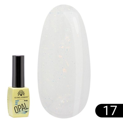 Bază pentru unghii Opal Rubber Base, Global Fashion 8 ml, 17 foto
