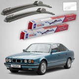 Cumpara ieftin Ștergătoare BMW Seria 5 Sedan (E34) 1987-1995 | Set Față Flat &ndash; TeamCar&reg;