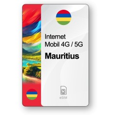 eSIM Internet Mauritius, valabil 7 zile, trafic 1 GB, Standard