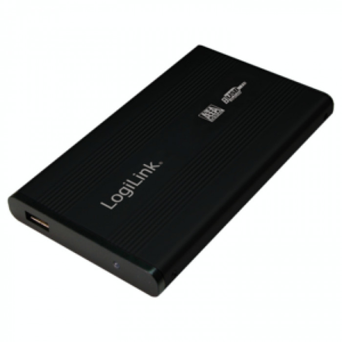 Rack extern Logilink UA0041B , 2.5 Inch , USB 2.0 , Aluminiu , Negru