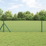 Gard din plasă sudată , verde, 1x50 m, din oțel