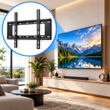 Cumpara ieftin Suport TV de perete, 40-80 inch, pentru LED, LCD si Smart TV, metalic, maxim 75 kg, VESA 200x200-400x600 mm