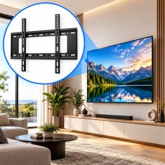 Suport TV de perete, 40-80 inch, pentru LED, LCD si Smart TV, metalic, maxim 75 kg, VESA 200x200-400x600 mm