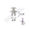 Clipsuri Fixare VW 8x11.8mm Gri, Set 10 Bucati, Caroserie Auto