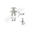 CLIPS FIXARE PENTRU VW 8X11.8MM - GRI SET 10 BUC 62078