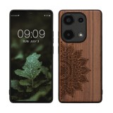 Husa Kwmobile pentru Xiaomi Redmi Note 13 Pro, Maro, Lemn, KWM000020NA002C, Silicon, Carcasa