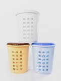 Cos de Rufe cu capac Scoica, 54 Litri, 46x36x54 cm, Plastic Sterk, diverse culori