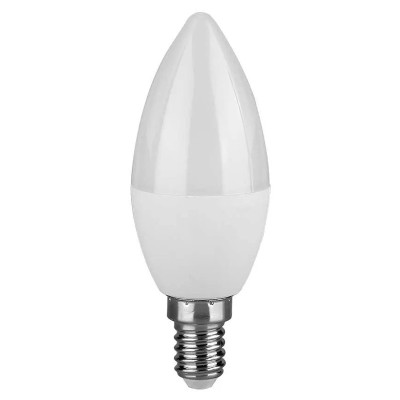 Bec E14 230V 3.7W LED 4000K lumanare V-tac foto