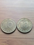 Moneda Germania 10 Pfennig 1994,1995 Luciu de batere