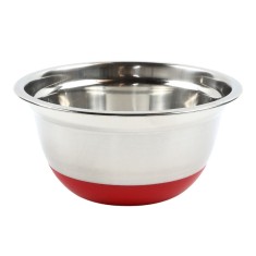Bol pentru servirea / pregatirea mesei, VK 4014-18, inox + silicon, argintiu, 18 cm foto