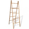 Scara dubla pentru prosoape cu 5 trepte din bambus 50 x 160 cm