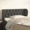vidaXL Tăblie de pat cu aripioare gri &icirc;nchis 93x23x78/88 cm catifea 3117517