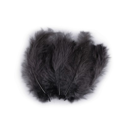 Set 20 pene decorative strut, lungime 9-16 cm, Negru foto