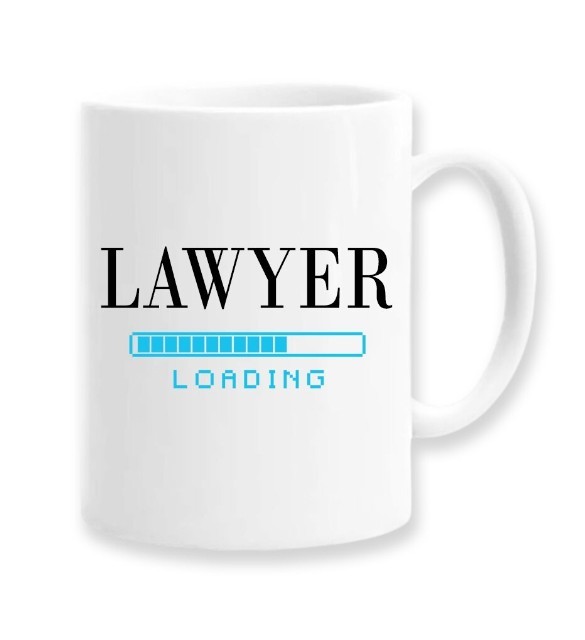 Cana alba personalizata Lawyer Loading, INOVATIX&reg;. 330ml