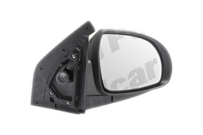 Oglinda exterioara Kia Picanto (Sa), 02.2008-06.2011, partea Dreapta, culoare sticla crom , sticla convexa, cu carcasa grunduita, ajustare manuala, 8 foto