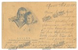 1481 - Prince CAROL &amp; Princess ELISABETA, Regale Royalty, Litho, Romania - old postcard - used - 1900
