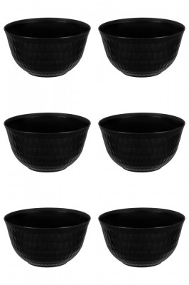 Set boluri, 6 piese, 4.5 l, Plastic, Negru foto