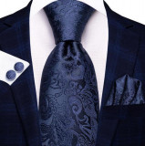 Set cravata + batista + butoni - matase - model 576