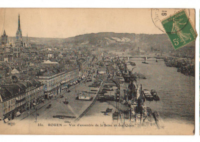 CPIB 16770 CARTE POSTALA - ROUEN. VEDERE DE ANSAMBLU SENA, CHEIUL, 1916 foto
