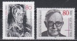 Germania 1986 - Aniversari - Personalitati, 2 Serii, MNH, Nestampilat
