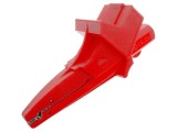 Bornă crocodil roșie HT INSTRUMENTS 20A 1kVDC, prindere max. 25mm
