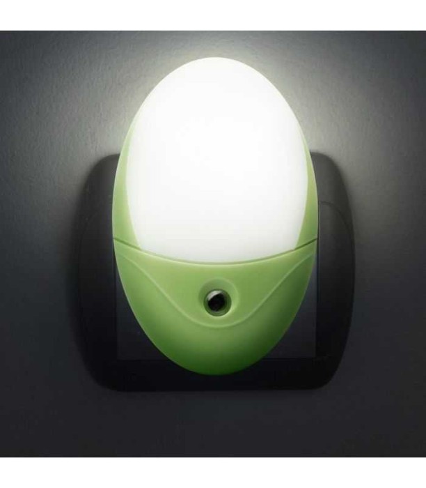 Lumina de veghe verde 6x LED 6000K lumina alb rece cu senzor 0.5W