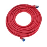 Cablu de rețea Lanberg Cat 6A S/FTP, 15 m, 2x RJ45, roșu
