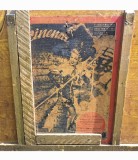 Ladă de zestre interbelică originală (datată 1942), pictată manual, interior decorat