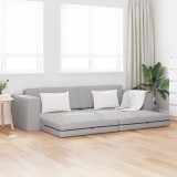 VidaXL Canapea Pat de Podea 2-in-1 Gri-Nor 245x150x60.5 cm