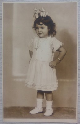 Fetita cu pampon// foto tip CP, Julietta Bucuresti 1934 foto