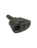 Incarcator multifunctional bricheta auto cu 2 porturi usb si indicator voltaj, Carguard