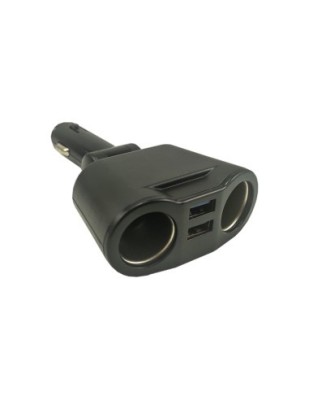 Incarcator multifunctional bricheta auto cu 2 porturi usb si indicator voltaj foto