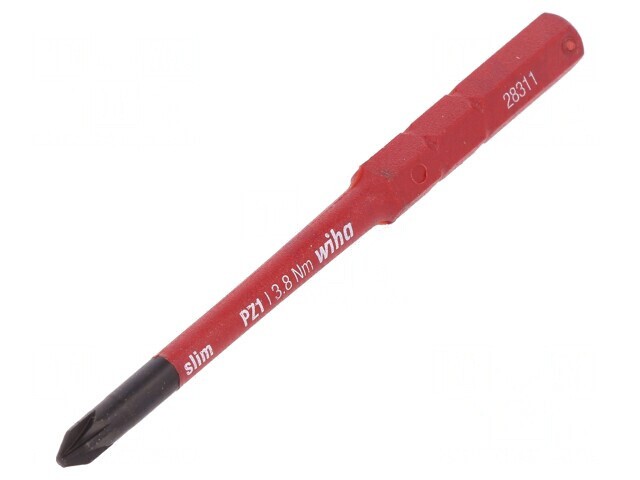 Tijă Pozidriv Izolată PZ1 75mm 1kVAC