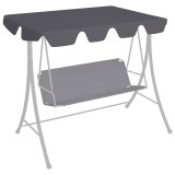 Cumpara ieftin Copertină de rezervă leagăn grădină, antracit, 150/130x105/70cm