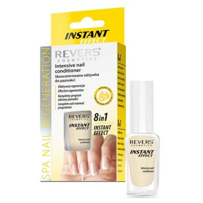 Tratament express regenerant pentru unghii Instant Effect, 8 in 1, cu ulei de argan si vitamina E, uscare rapida, Revers, 10ml foto