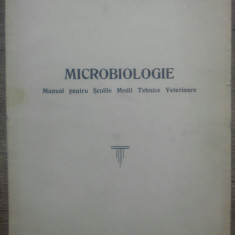 Microbiologie, manual pentru scolile medii tehnice veterinare// 1953