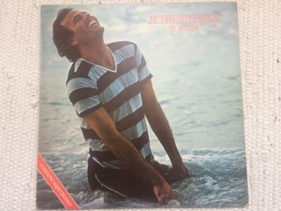 julio iglesias in italia 1980 disc vinyl lp muzica pop usoara CBS rec. italy VG+ foto