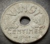 Moneda istorica (VINGT) 20 CENTIMES - FRANTA, anul 1941 * cod 4604, Europa, Zinc