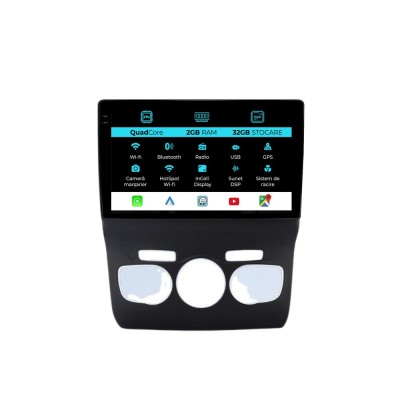 Navigatie Dedicata Citroen C4L (2013-2016), 9Inch, 2Gb Ram, 32Gb Stocare, Carplay foto