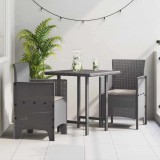 VidaXL Scaune de grădină 2 pcs Gri deschis Dimensiune: 53 x 49 x 85 cm