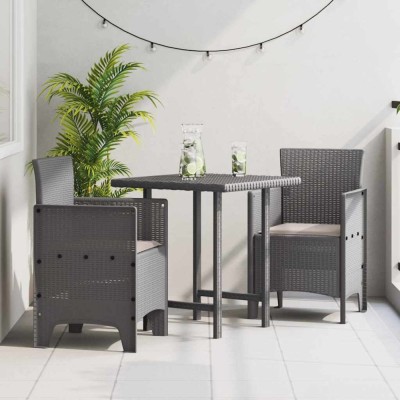 vidaXL Scaun pentru Grădină 2 pcs Gri deschis 847464 foto