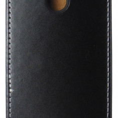 Husa flip Slim Flexi neagra pentru Nokia 1