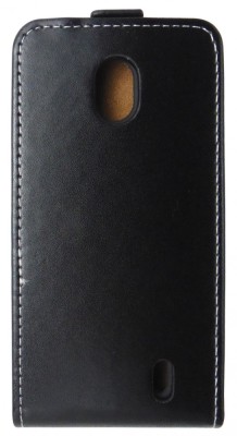 Husa flip Slim Flexi neagra pentru Nokia 1 foto