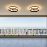 Lustra LED VICTORIA, 16W, lumina Rece/Calda/Neutra, Negru