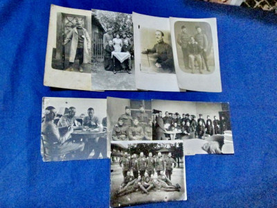 1865-I-WW1-Set 8 Foto militare Ardeal 1 razboi majoritatea Carti postale. foto